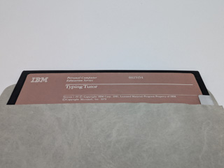 IBM Typing Tutor, Disk