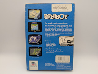 Mindscape Paperboy, Cover (back)